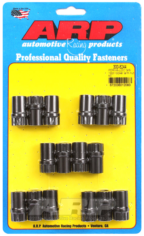 ARP Perma-Loc™ adjustable 3/8 12pt rocker arm nut kit