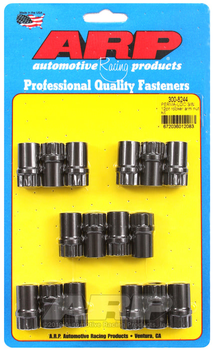 ARP Perma-Loc™ adjustable 3/8 12pt rocker arm nut kit