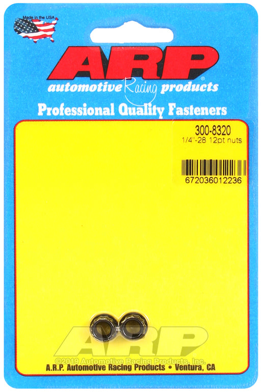 ARP 1/4-28 12pt nut kit
