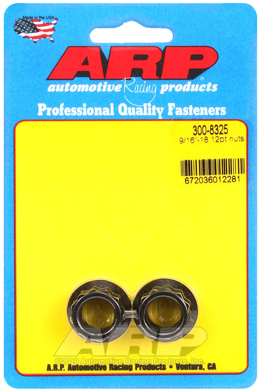 ARP 9/16-18 12pt nut kit