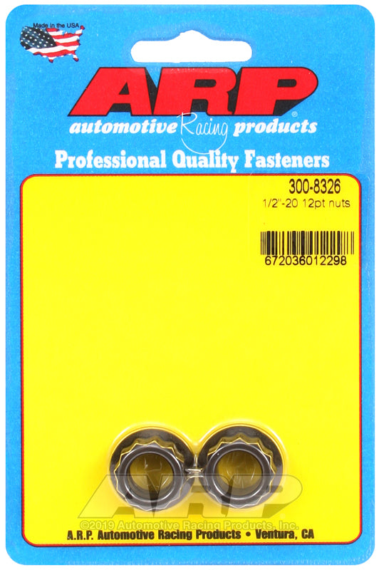 ARP 1/2-20 12pt nut kit