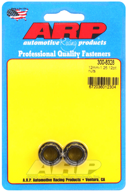 ARP M12 x 1.25 12pt nut kit (small collar)