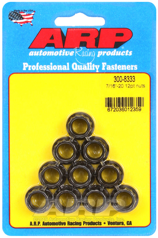 ARP 7/16-20 12pt nut kit