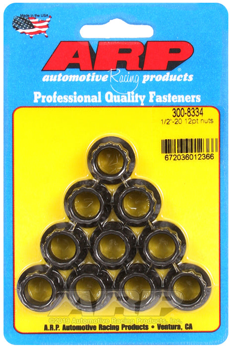 ARP 1/2-20 12pt nut kit