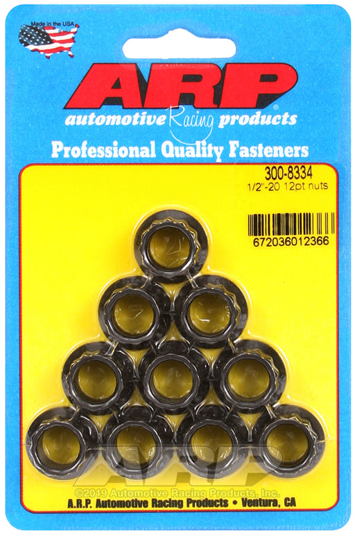 ARP 1/2-20 12pt nut kit