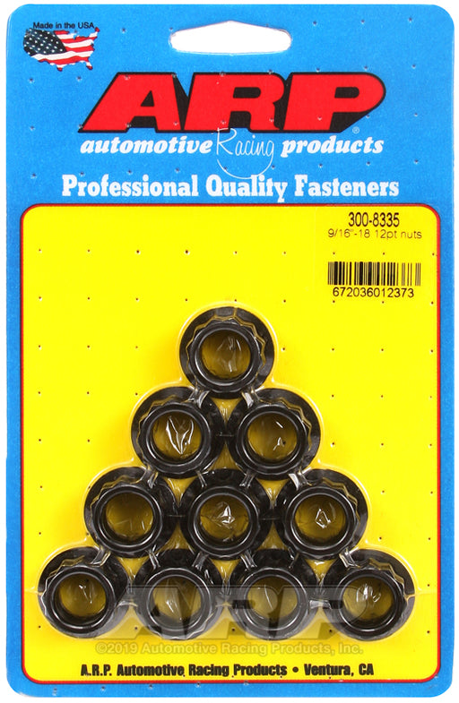 ARP 9/16-18 12pt nut kit