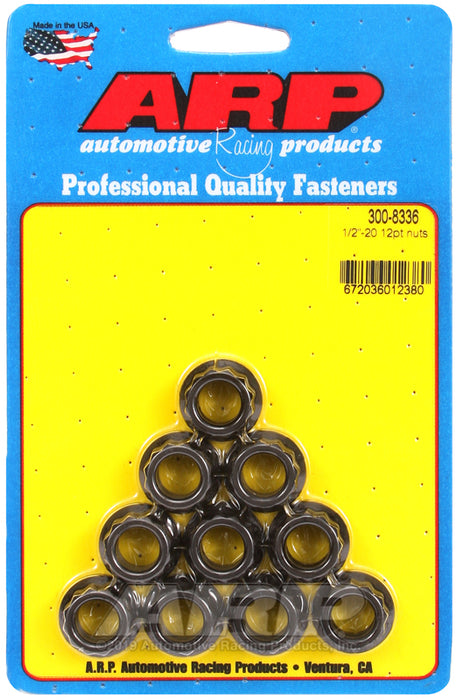 ARP 1/2-20 12pt nut kit
