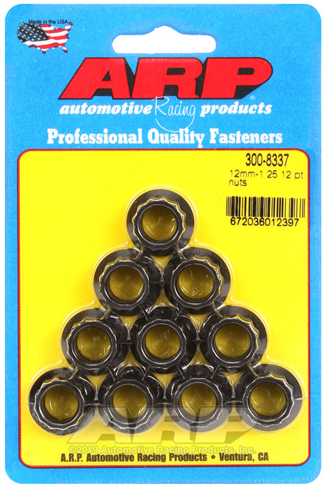 ARP M12 x 1.25 12pt nut kit