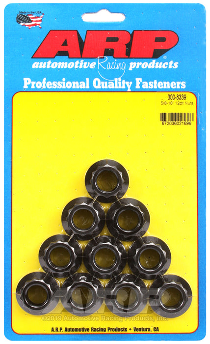 ARP 5/8-18" 12pt nut kit