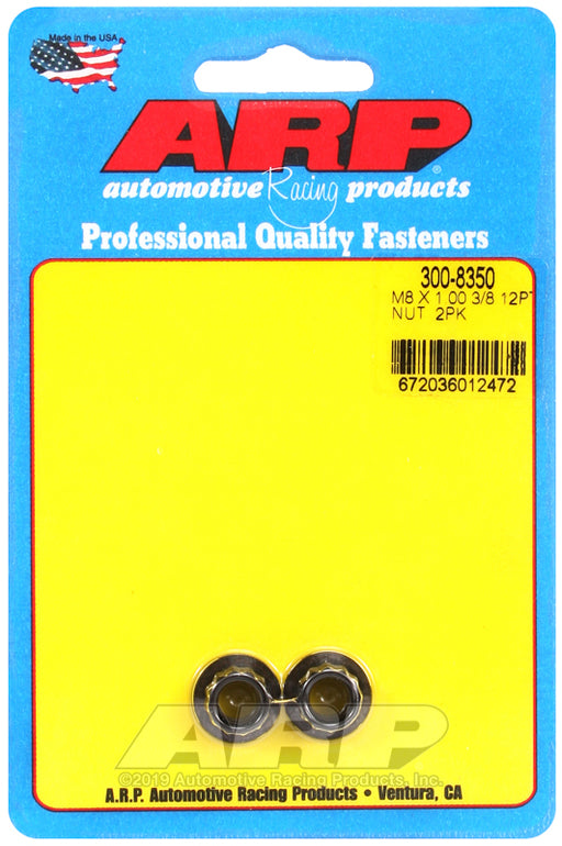 ARP M8 x 1.00 12pt nut kit