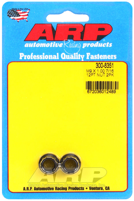 ARP M9 x 1.00  12pt nut kit