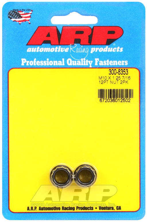 ARP M10 x 1.25  12pt nut kit