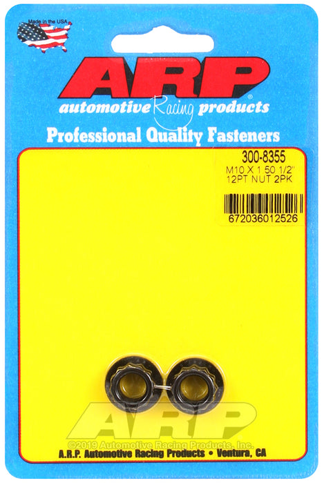 ARP M10 x 1.50  12pt nut kit