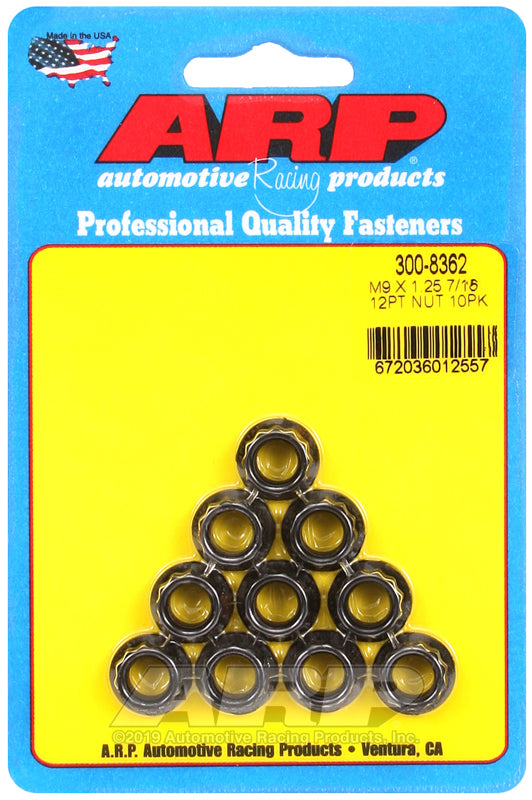 ARP M9 x 1.25  12pt nut kit