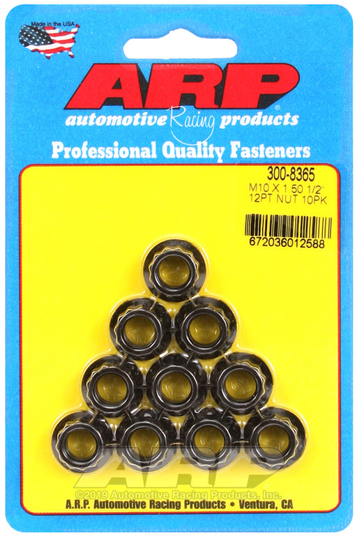 ARP M10 x 1.50 12pt nut kit