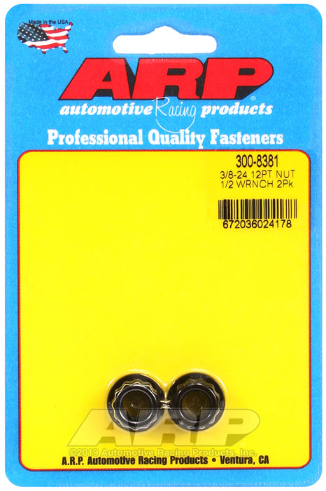 ARP 3/8-24 1/2 socket 12pt nut kit