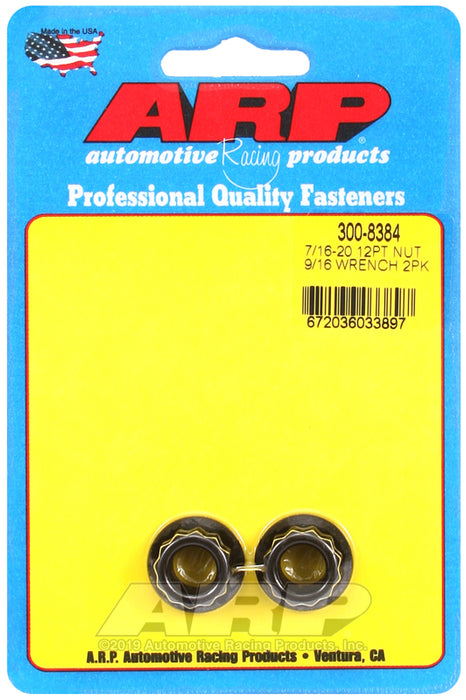 ARP 7/16-20, 9/16 socket 12pt nut kit