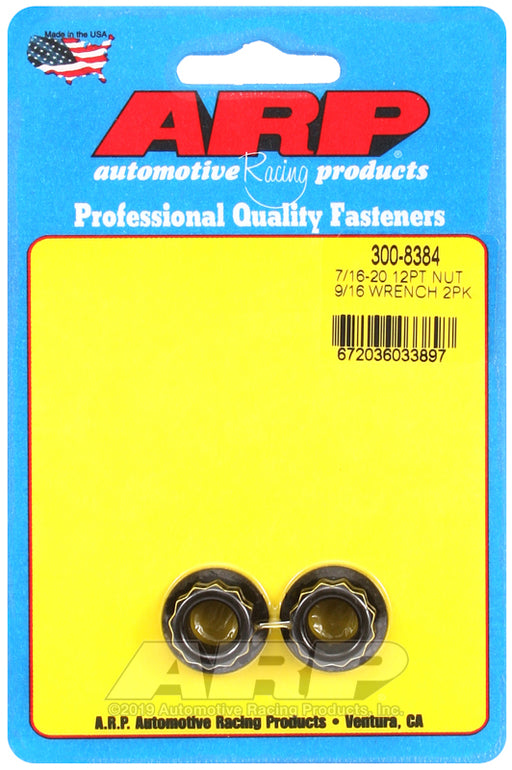 ARP 7/16-20, 9/16 socket 12pt nut kit