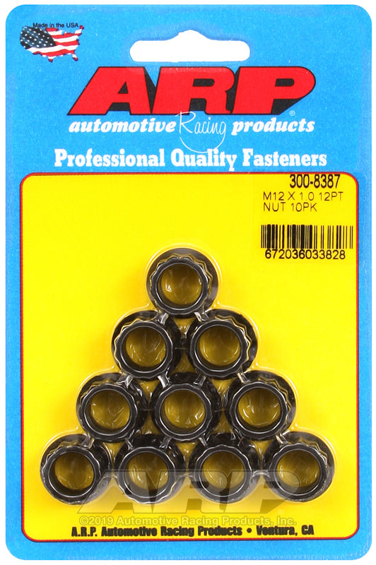 ARP M12 X 1.00 12pt nut kit