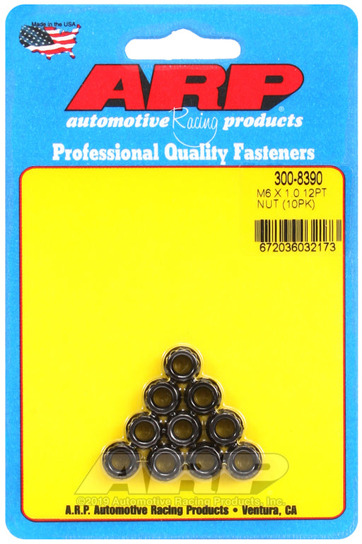 ARP M6 X 1.00 12pt nut kit