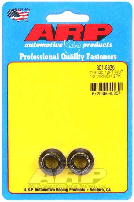 ARP 7/16-20 1/2 socket 12 pt nut kit