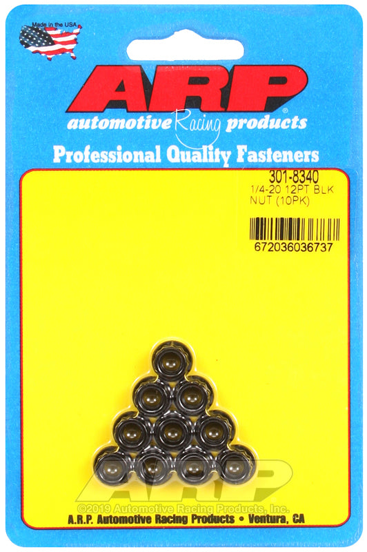 ARP 1/4-20 12pt nut kit