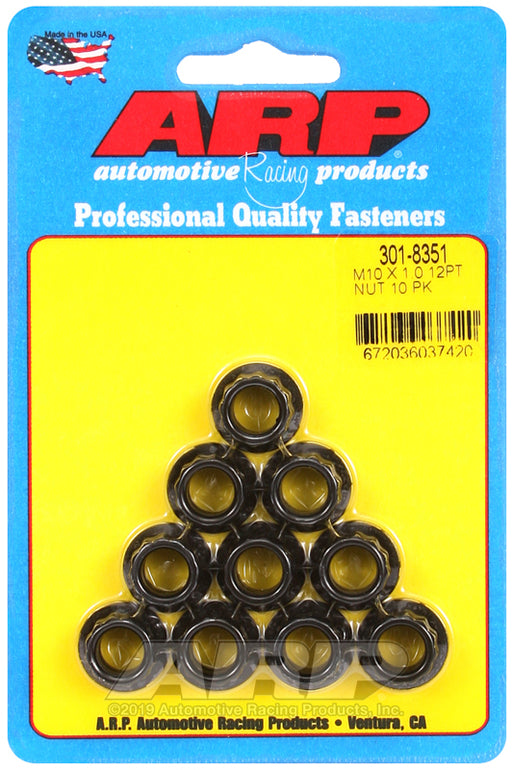 ARP M10 X 1.0 12pt nut kit