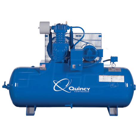 Quincy QP MAX 10-HP 120-Gallon Pressure Lubricated Two-Stage Air Compressor (460V 3-Phase)