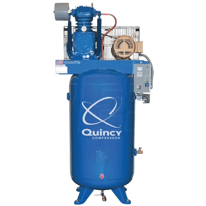 Quincy 5103D12VCA46M 10HP 120gal vertical two-stage electric air compressor