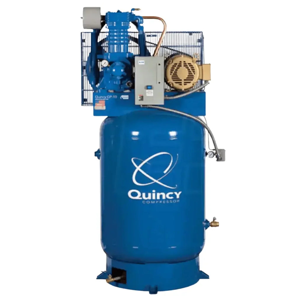 Quincy 5103DS12VCA23 10HP 120gal vertical two-stage electric air compressor