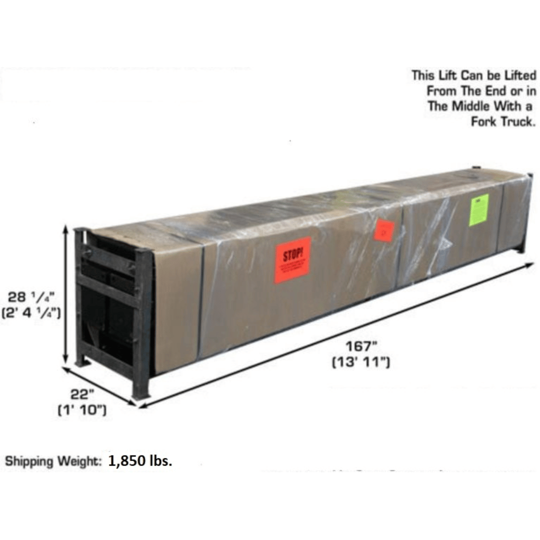 Atlas Garage PRO8000EXT 4 Post Lift + RJ35 Sliding Jacks Combo