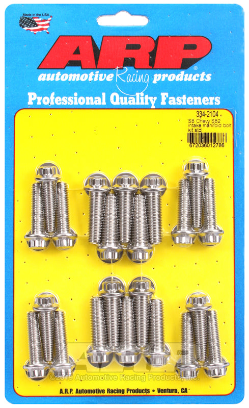 ARP SB Chevy SB2 intake manifold bolt kit standard