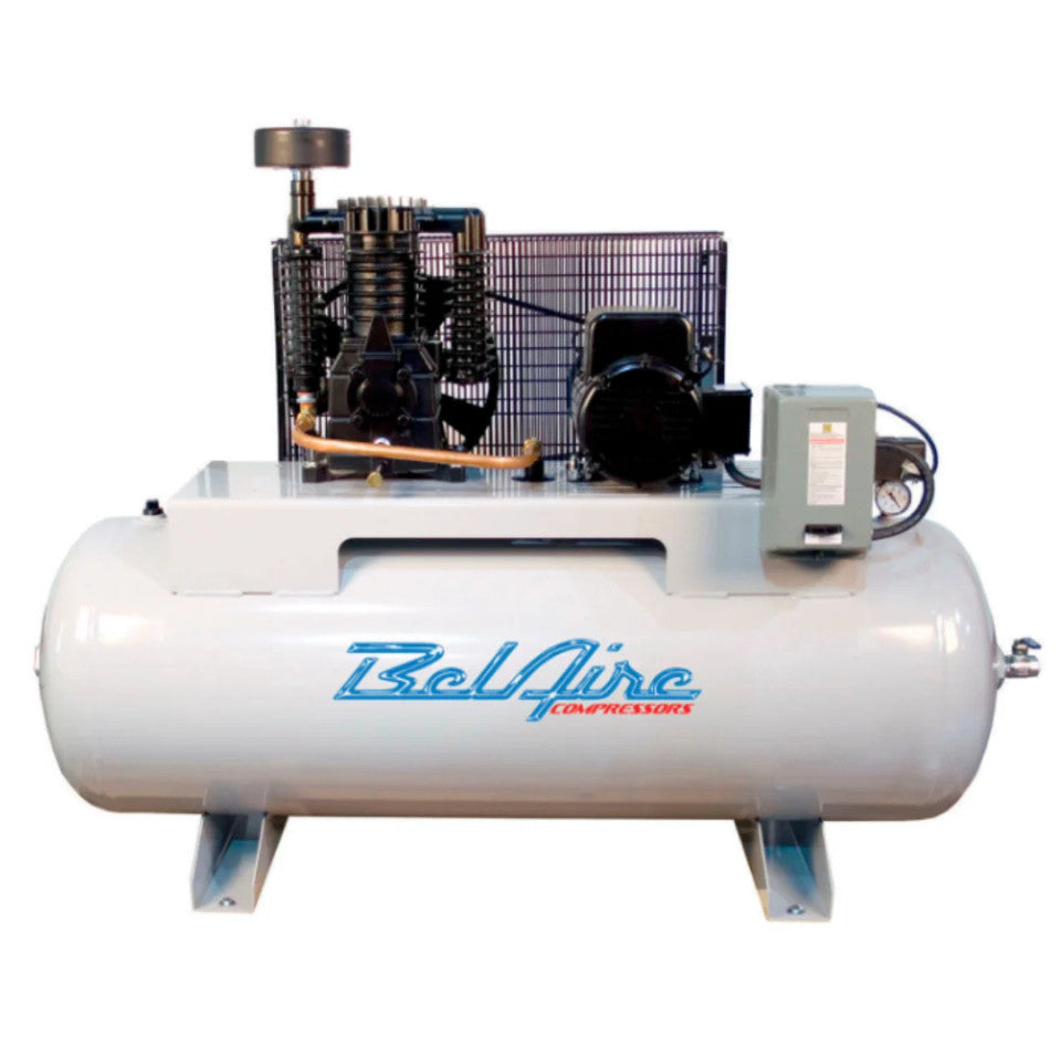 BelAire 338HL4 8HP 80gal horizontal two-stage electric air compressor