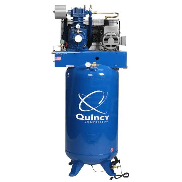 Quincy 80-Gallon Pressure Lubricated Air Compressor - Mechanic Super Store