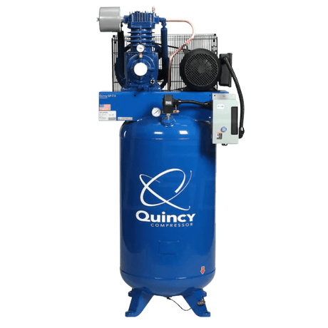 Quincy QP Pro 7.5-HP 80-Gallon Pressure Lubricated Two-Stage Air Compressor (208V 3-Phase)