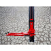 Katool KT-AS110D 11,000 lbs Asymmetrical 2 Post Lift support arm folded into the closed position