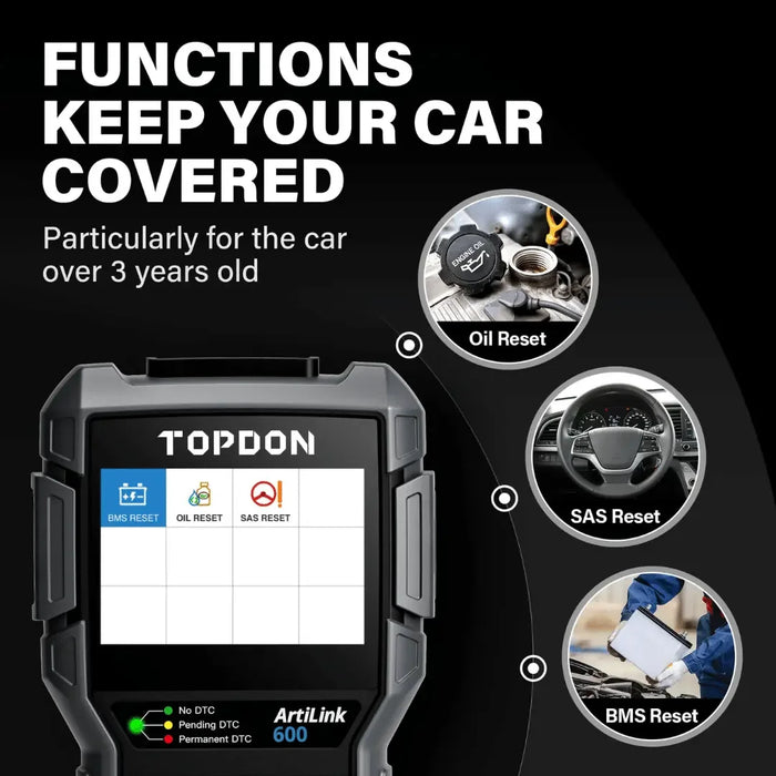 Topdon USA ArtiLink600 Automotive Computer Scan Tool - Mechanic Super Store