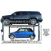 Atlas PREMIUM 408SL 4 Post Lift + RJ35 Sliding Jacks Combo - Mechanic Super Store