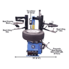Atlas TC229 Rim-Clamp Tire Changer with Dual Arms