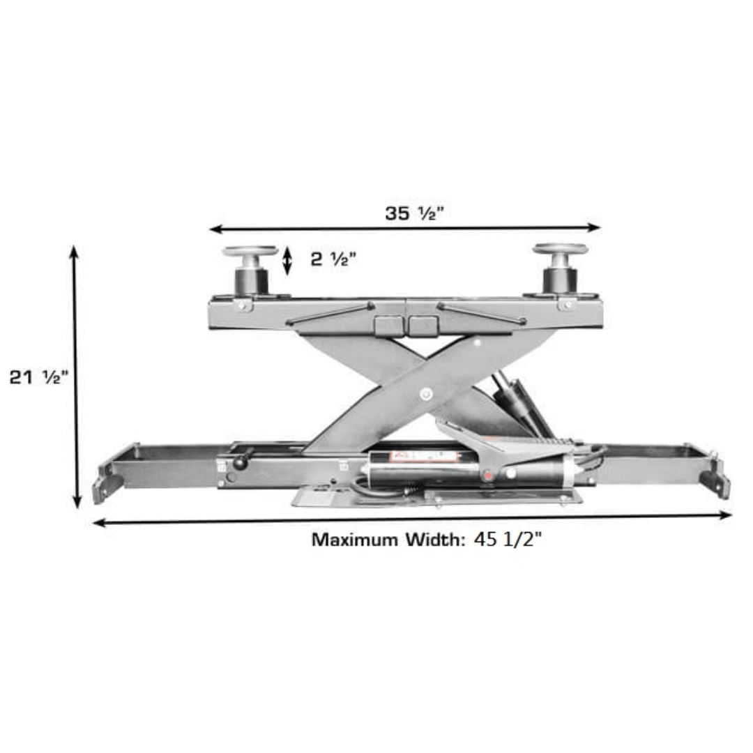 Atlas Platinum PVL14 4-Post Lift + RJ7000 Rolling Bridge Jacks ALI Certified Combo