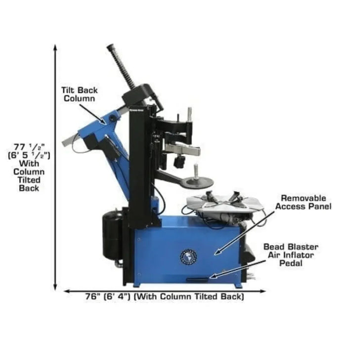 Atlas TC755 Tire Changer with Dual Arms - Mechanic Super Store