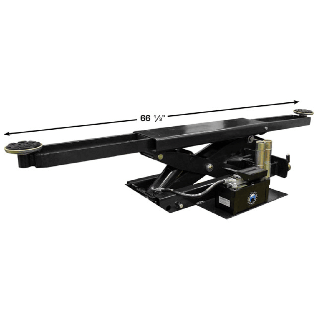 Atlas 414 14,000 lb Commercial 4-Post Lift + RJ8 Rolling Bridge Jacks Combo
