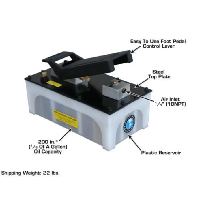 Atlas Air/Hydraulic Pump with Plastic Reservoir - Mechanic Super Store