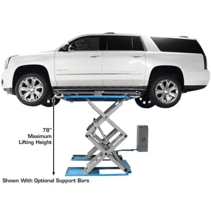 Atlas SLP9K Full-Rise 9,000 lb Capacity Scissor Lift - Mechanic Super Store