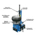 Atlas TC221 Tire Changer + WB11 Wheel Balancer Economy Combo Package - Mechanic Super Store