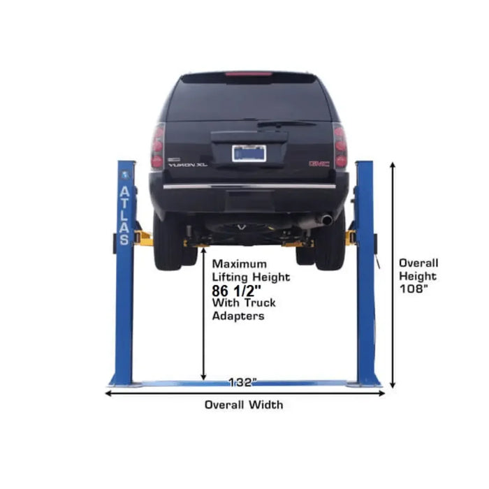 Atlas BP8000 8,000 lb Capacity Baseplate 2 Post Lift - Mechanic Super Store