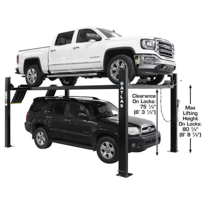 Atlas ALI Certified APEX9 4-Post Lift + RJ6 Rolling Bridge Jack Combo - Mechanic Super Store