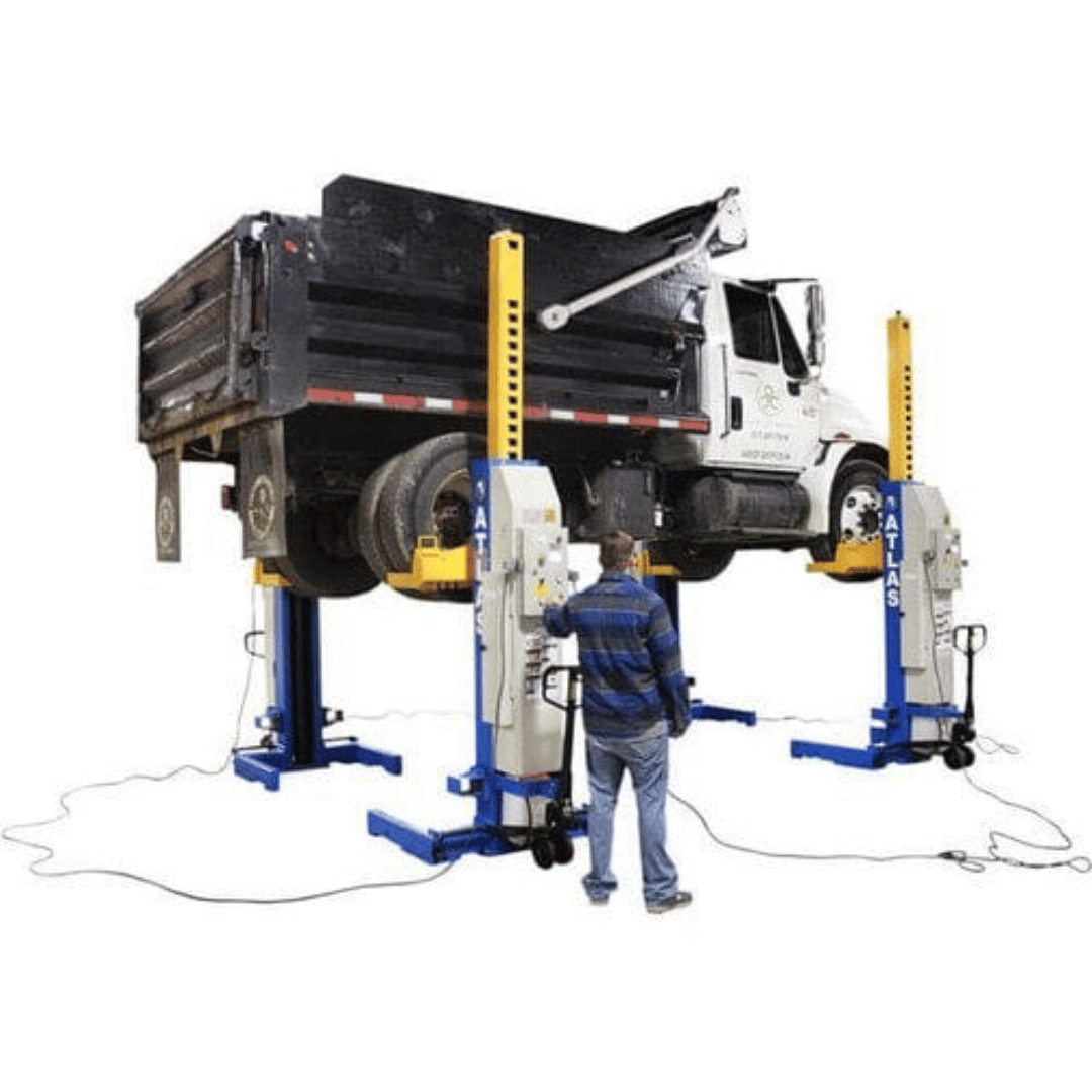 Atlas 74,000 LB. ALI Certified Battery Powered Mobile Column Lift System