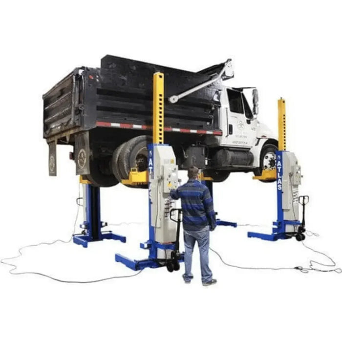 Atlas 74,000 LB. ALI Certified Battery Powered Mobile Column Lift System - Mechanic Super Store