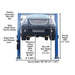 Atlas 9OHSC 2-Post Lift + Lawn Mower Adapter Combo - Mechanic Super Store